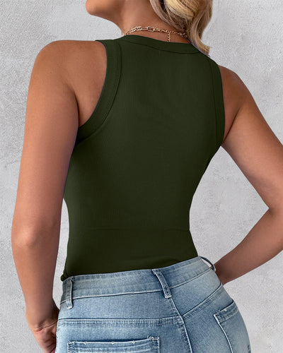 3 Pack Knit Round Neck Tank Top (Without Pads)