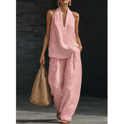 Boho Linen Two Piece Set