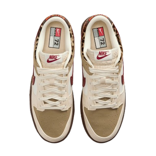 Dunk low khaki team red
