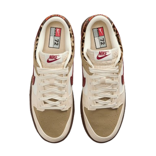 Dunk low khaki team red