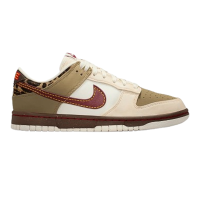 Dunk low khaki team red