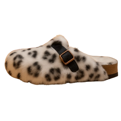 LV Fur Clogs