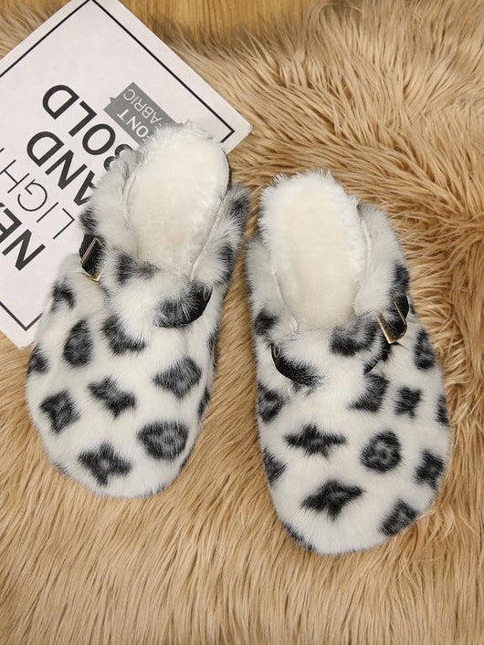 LV Fur Clogs